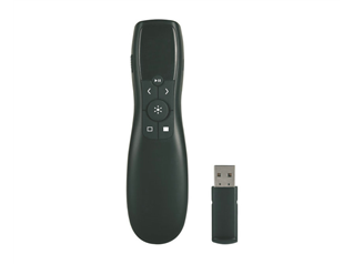 2.4GHz wireless presenter with red laser pointer