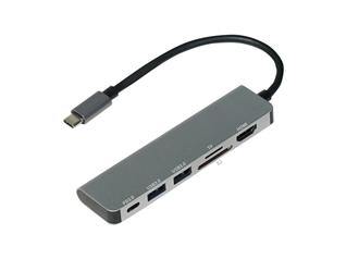Multi-function 6 In 1 USB C Hub Adapter/Docking Station