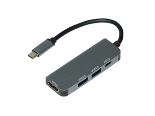 Multi-function 4 In 1 USB C Hub Adapter/Docking Station